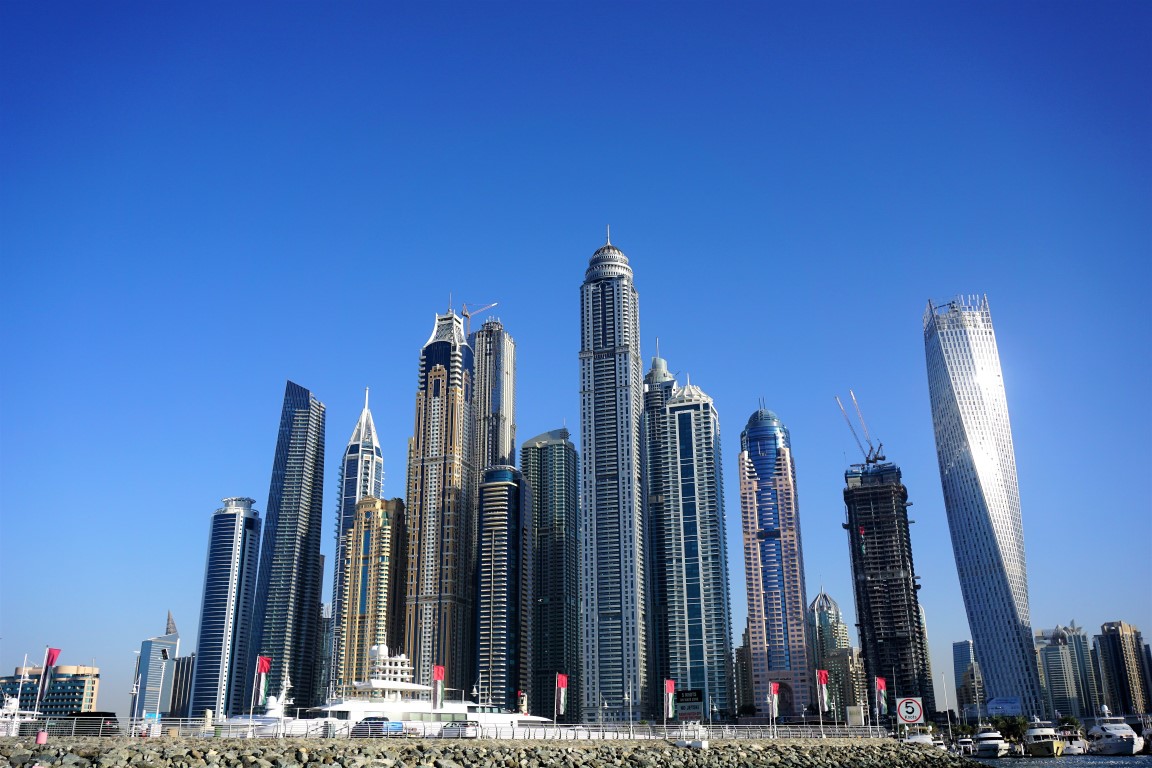 Dubai Buildings from the Water, United Arab Emirates (Medium)