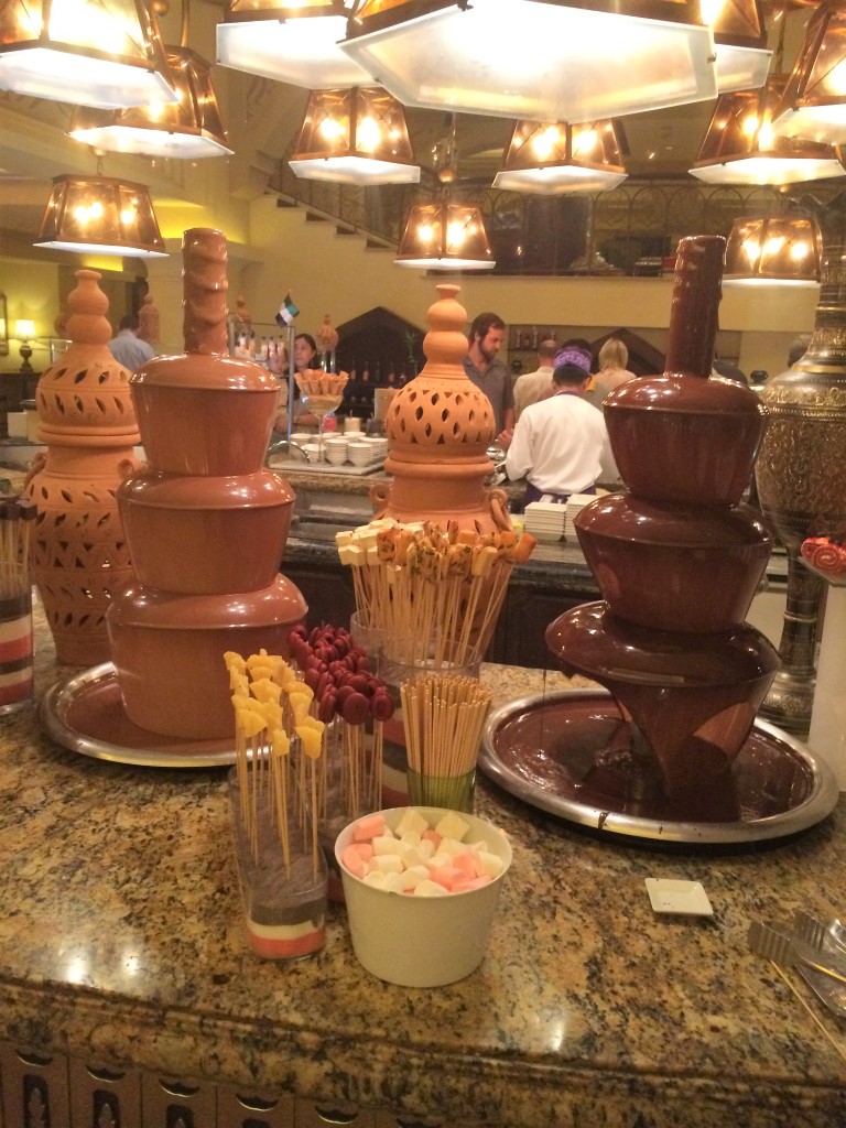 Shangri-La Buffet, Caramel and Chocolate Fountains, Abu Dhabi, United Arab Emirates