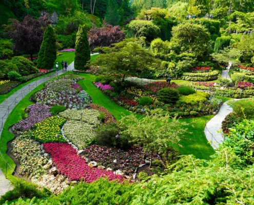 Sunken Garden in The Butchart Gardens, Victoria, Canada