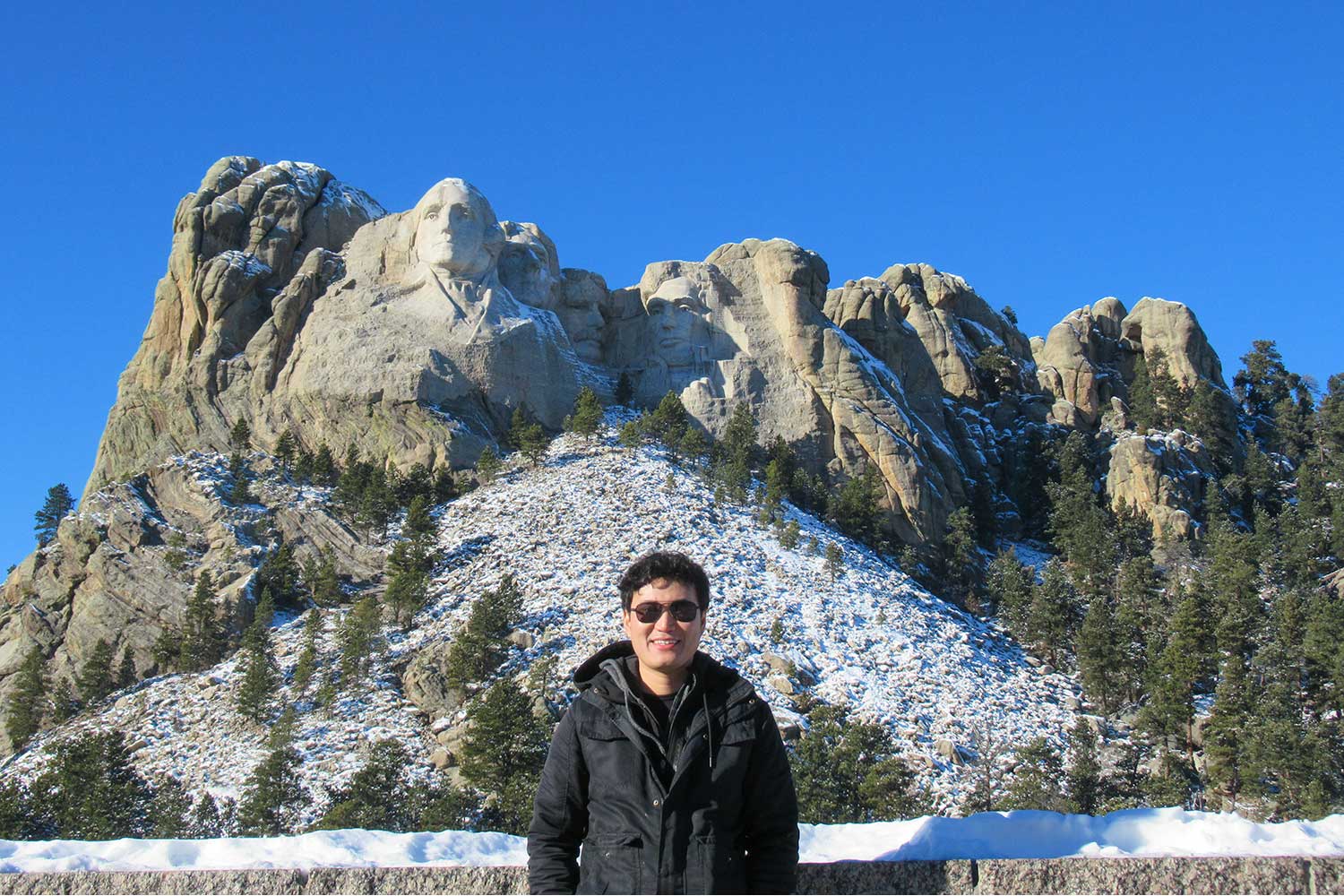 Ace and Mount Rushmore, South Dakota, United States