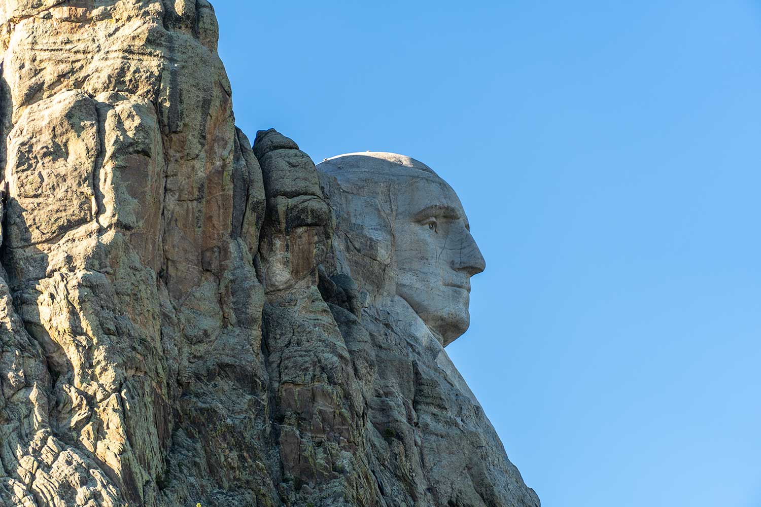 Washington's Profile in Granite, South Dakota, United States