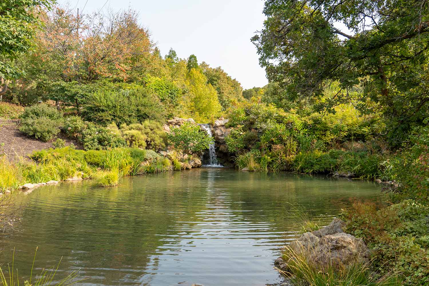 Water Pavillion Waterfall, Red Butte Garden, Salt Lake City, Utah, United States