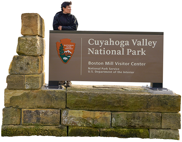 Cuyahoga Valley Sign, Cuyahoga Valley National Park, Ohio, United States